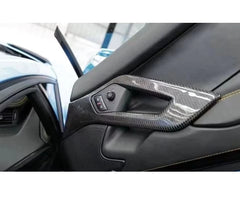 Carbon Fiber Interior Pull Car Door Handle Cover Trim - Lamborghini Aventador Lp700.