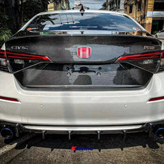 Carbon Fiber Rear Duckbill Trunk - Honda Civic FE1 Sedan.