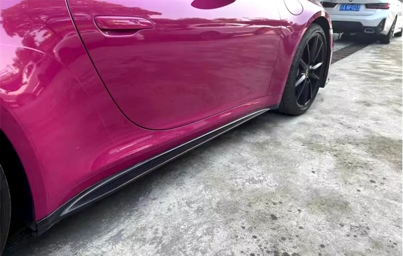 GT3 Style Carbon Fiber Side Skirts Extension - Porsche 911 992.