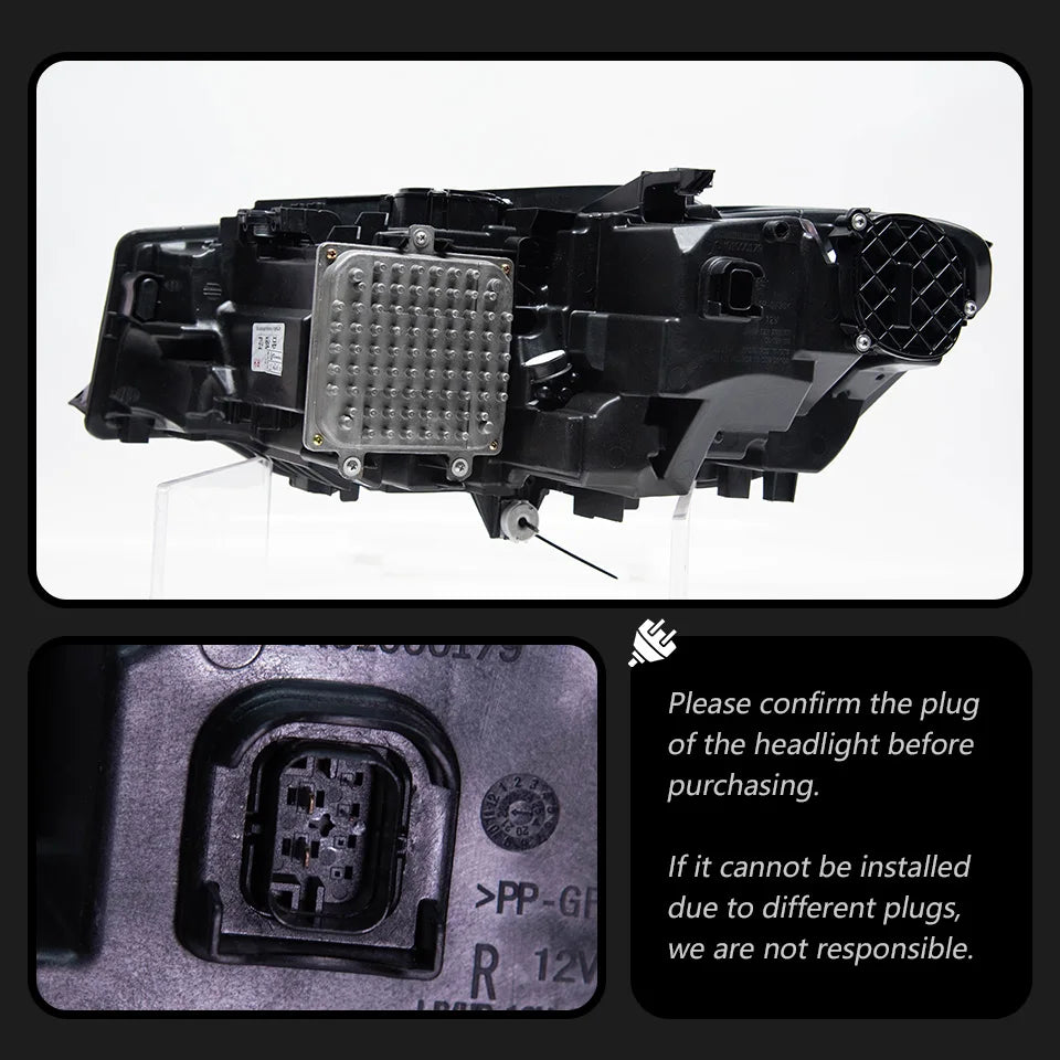 Laser LCI Style LED Headlights -  BMW G20 3 Series.