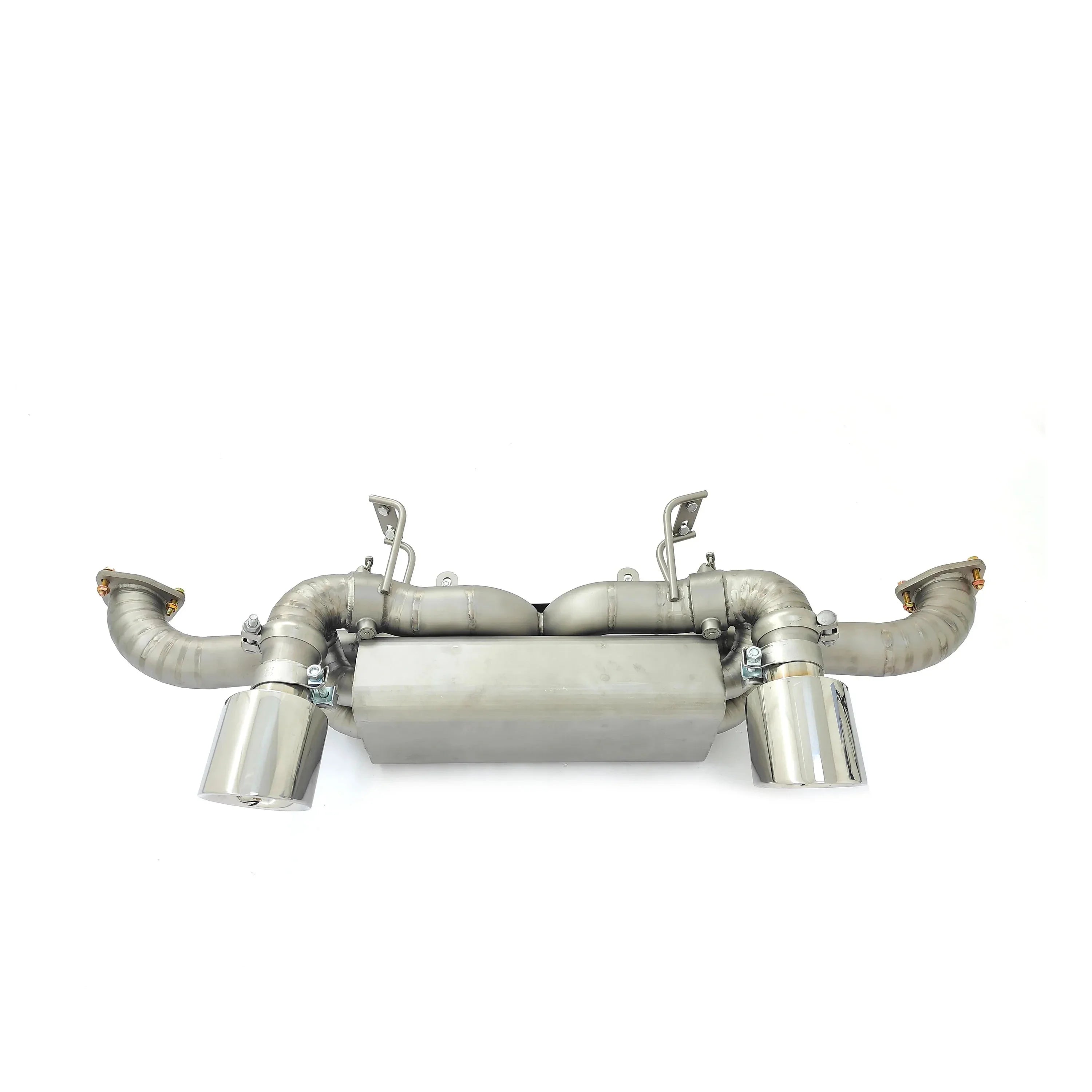 Titanium Valved Muffler Axle Back Exhaust System  - Porsche Cayman 718 GT4 RS 4.0L.