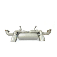 Titanium Valved Muffler Axle Back Exhaust System  - Porsche Cayman 718 GT4 RS 4.0L.