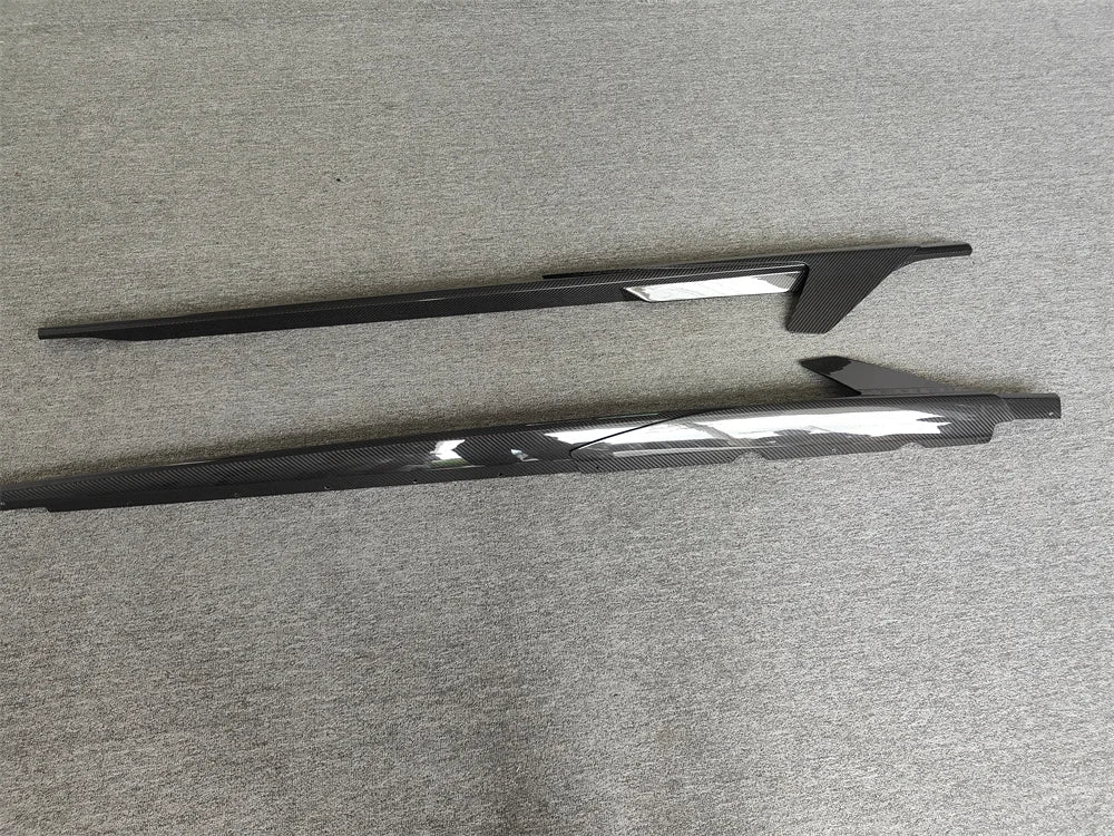 Dry Carbon Fiber Side Skirt Extension - Audi R8 V10 2020-2023.