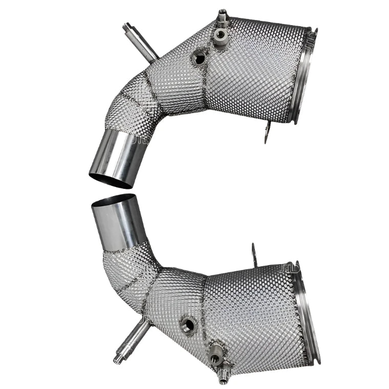 Performance DownPipe w/ heatshield (SS304)-  Porsche 911 992 Carrera / Carrera Turbo S 3.0T 3.8T.