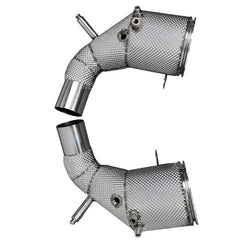 Performance DownPipe w/ heatshield (SS304)-  Porsche 911 992 Carrera / Carrera Turbo S 3.0T 3.8T.