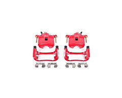 Power Stop Red Calipers w/Brackets - Pair Front Acura Integra 1994-2001.