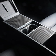 Carbon Fiber Center Console Cover -  Tesla Model 3 Highland 2024.