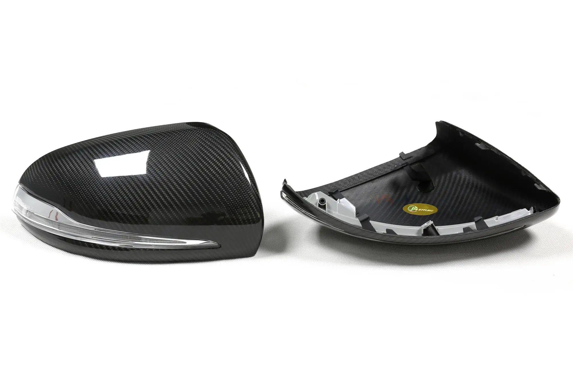 Carbon Fiber Wing Mirror Caps (Replacement) - Mercedes Benz W205 W213 W238 W222 W253 GLC W257 GLC AMG GT50 GT63.