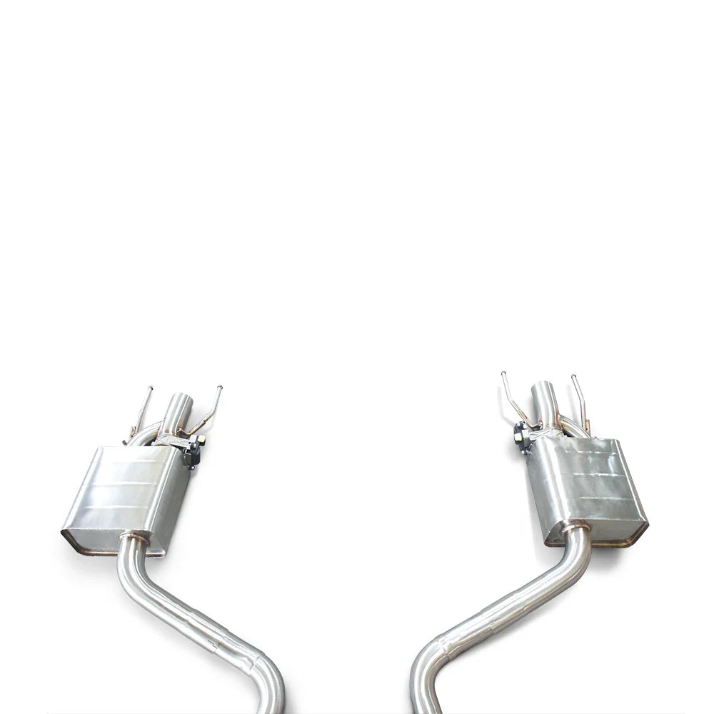 SS304 Valved Cat Back Exhaust System - Mercedes Benz S350 W221 3.5 2005-2012.