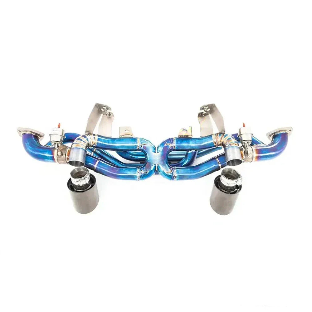 Titanium Valved Exhaust System Catback - Porsche 718 GT4.