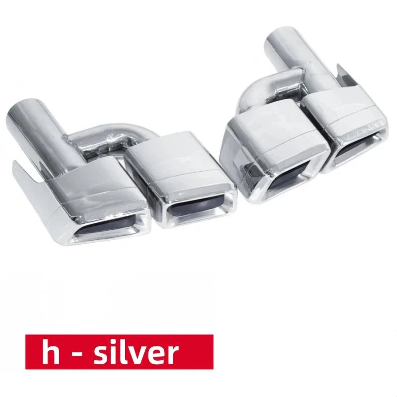 304 Stainless Steel Car Quad Exhaust Tip - Mercedes Benz W212 E63 W204.