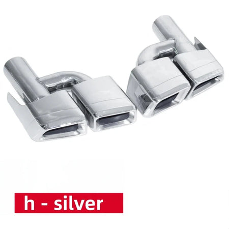 304 Stainless Steel Car Quad Exhaust Tip - Mercedes Benz W212 E63 W204.