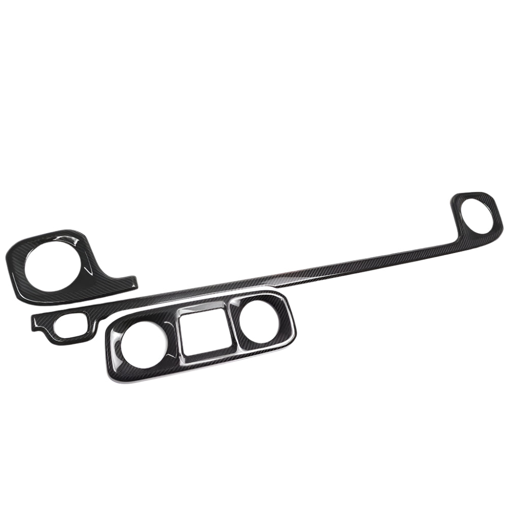Carbon Fiber Car Interior Center Dashboard Panel / Air Vent Strip Cover Trim - Mercedes Benz G wagon Class W464 2019-2023.