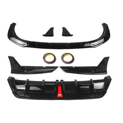 ABS Gloss Black Front Lip & Rear Diffuser w/ LED - Toyota Camry.