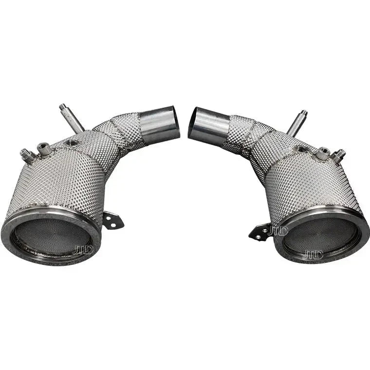 Performance DownPipe w/ heatshield (SS304)-  Porsche 911 992 Carrera / Carrera Turbo S 3.0T 3.8T.