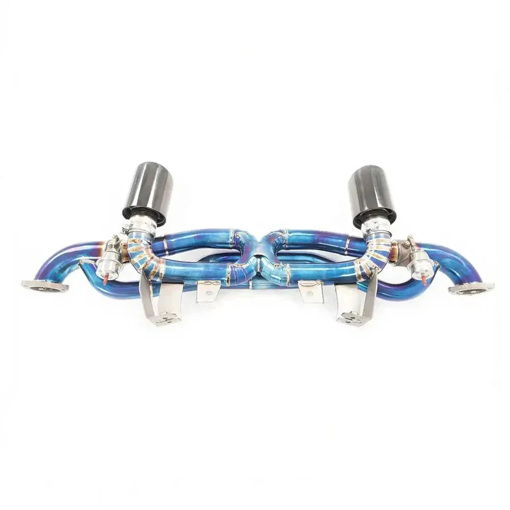 Titanium Valved Exhaust System Catback - Porsche 718 GT4.