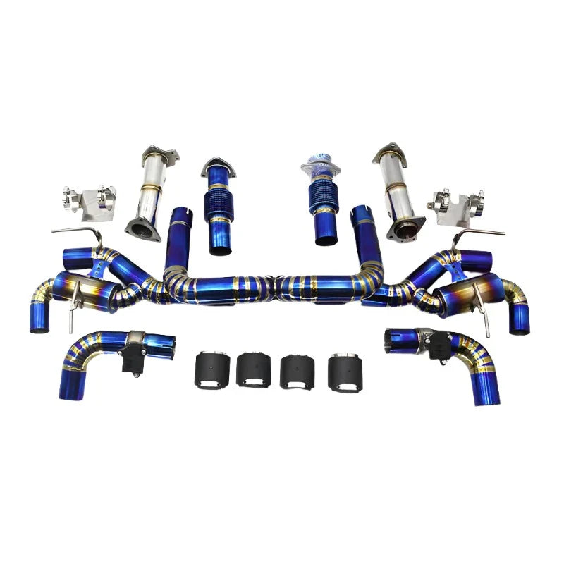 Titanium Valved Sport Exhaust System w/ Catless Front Pipes - Chevrolet Corvette C8 (2020 - 2024).