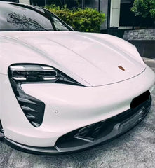 TH Style Carbon Fiber Front Lip - Porsche Taycan.