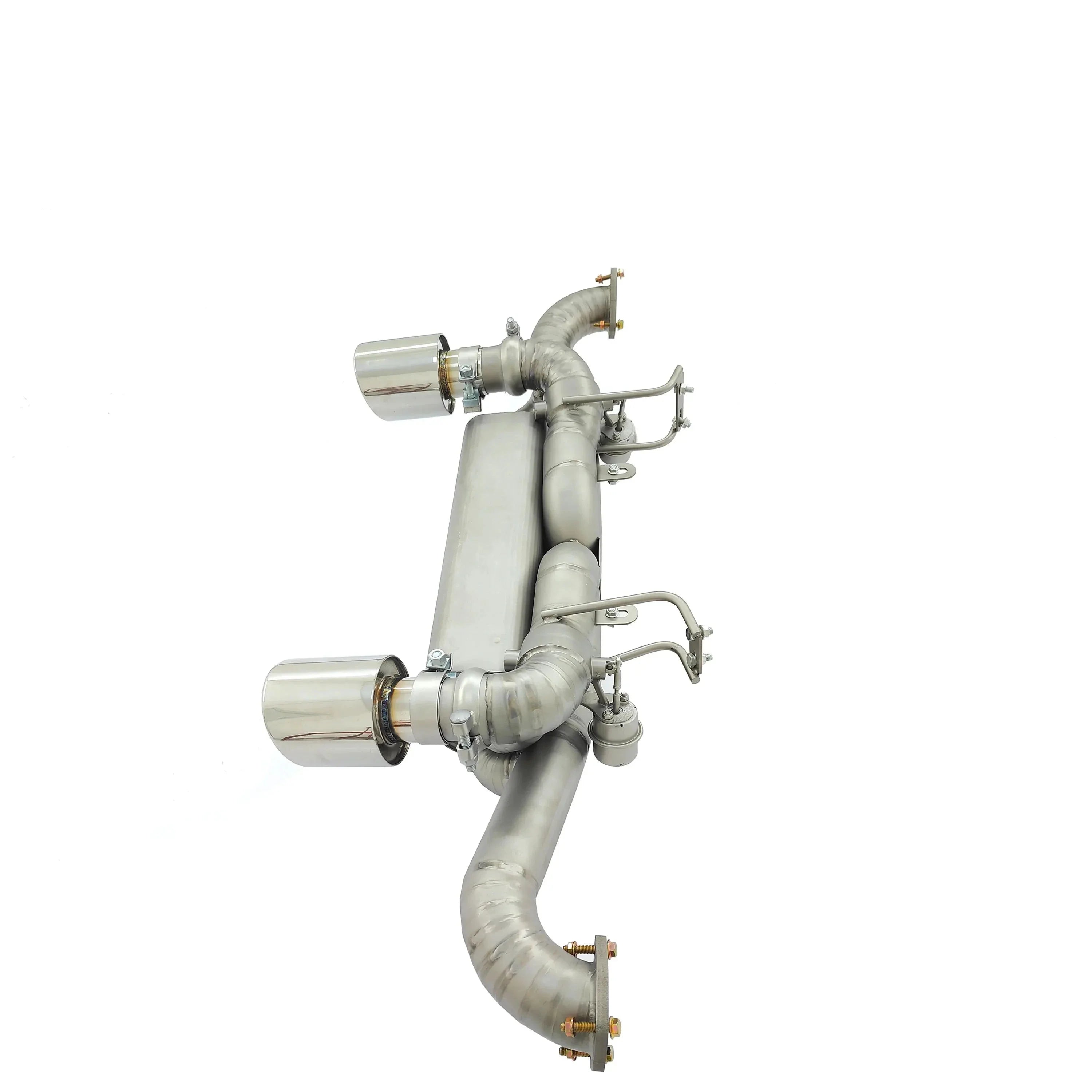 Titanium Valved Muffler Axle Back Exhaust System  - Porsche Cayman 718 GT4 RS 4.0L.