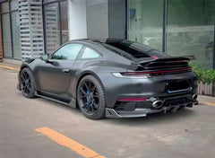 Dry Carbon Fiber Rear Diffuser Extension - Porsche 992 Carrera S/4/4S/Targa/Cabriolet.