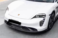 TH Style Carbon Fiber Front Lip - Porsche Taycan.