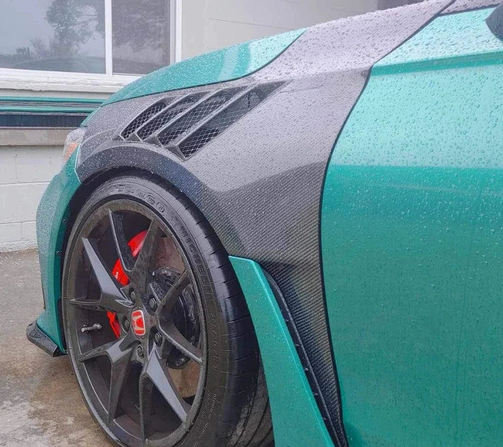 Carbon Fiber Vented Fenders Replacement Set - Honda Civic Type R FL5.