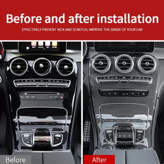 Carbon Fiber Interior Center Control Panel -Mercedes Benz W205 C Class Amg Coupe.