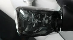 Carbon Fiber Rear Mirror Cover - 2024  Tesla Model Y/3 High Land.