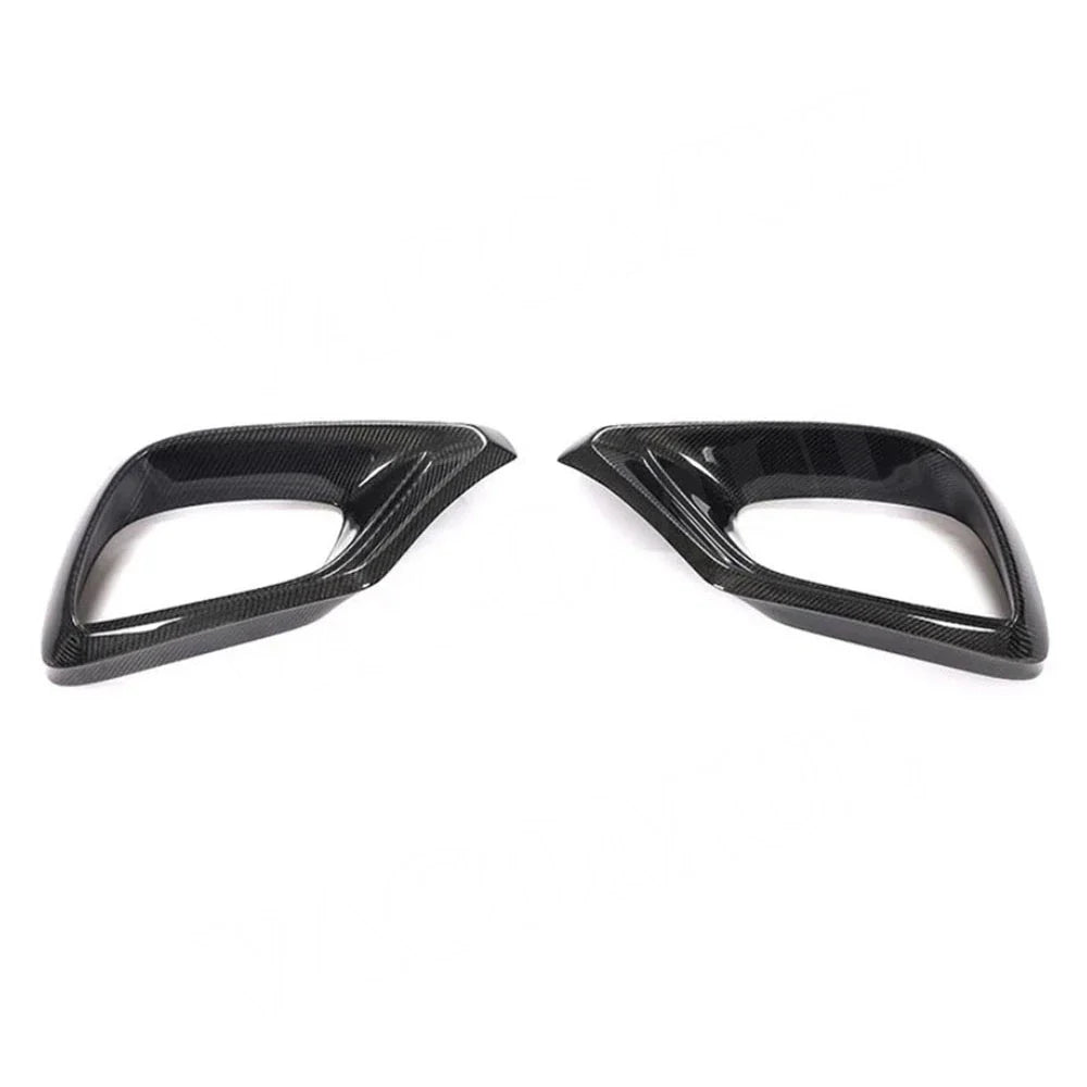 Carbon Fiber Front Bumper Air Vent Cover - Mercedes Benz S Class W222.