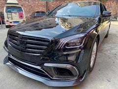 Carbon Fiber Front Bumper Air Vent Cover - Mercedes Benz S Class W222.