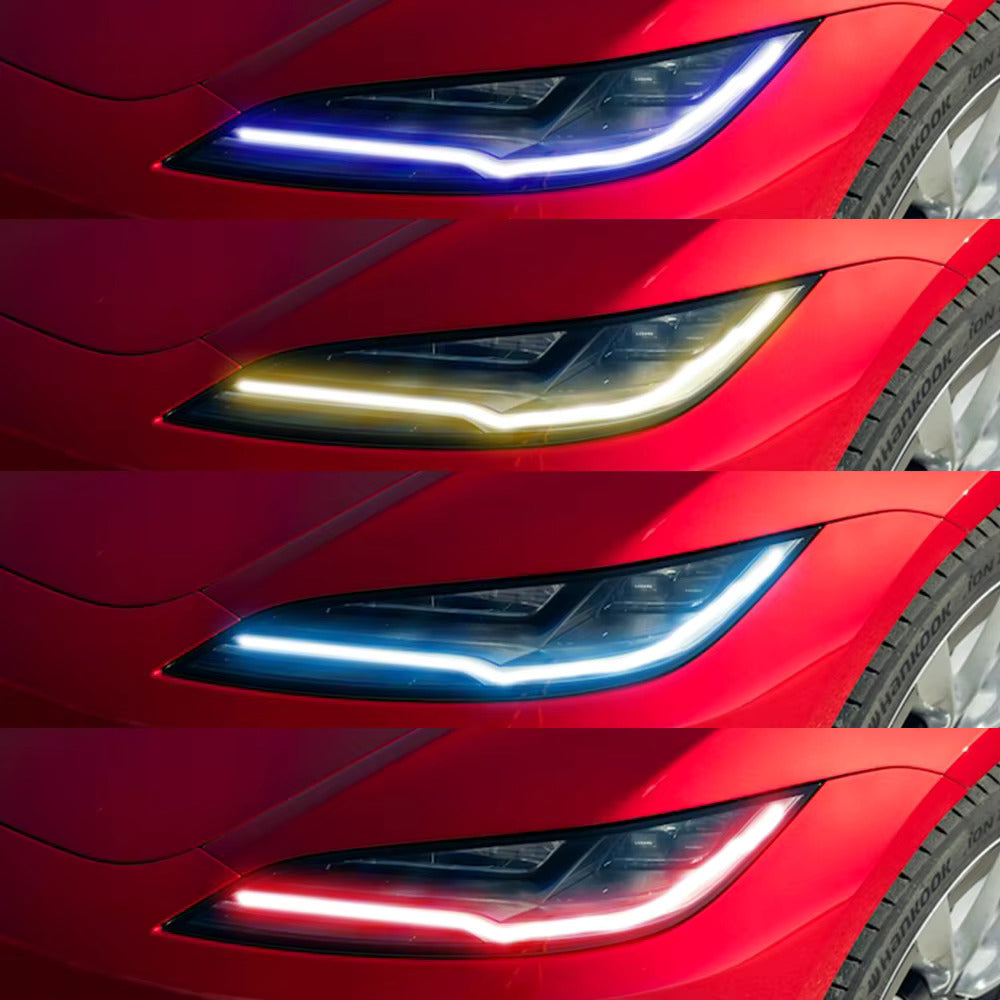 DRL LED Boards HeadLight Upgrade -  Tesla Model 3 2024 High Lander.