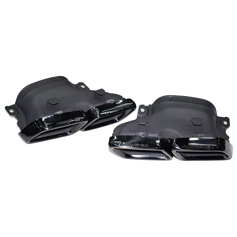 Square Mouth AMG Exhaust Pipe Tip -  Mercedes C-Class W205.
