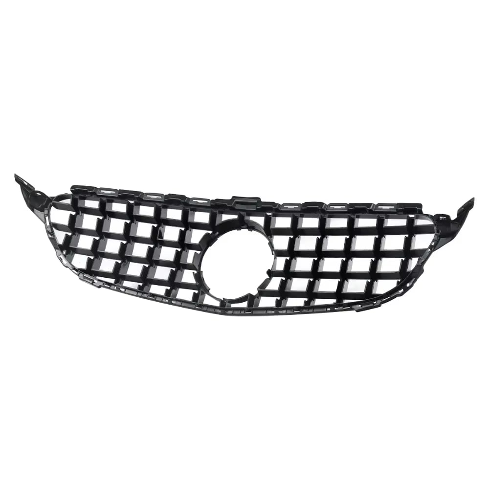 Gloss Black C63 AMG Style Front Grille - 2019-2021 Mercedes Benz C-Class W205 C43.