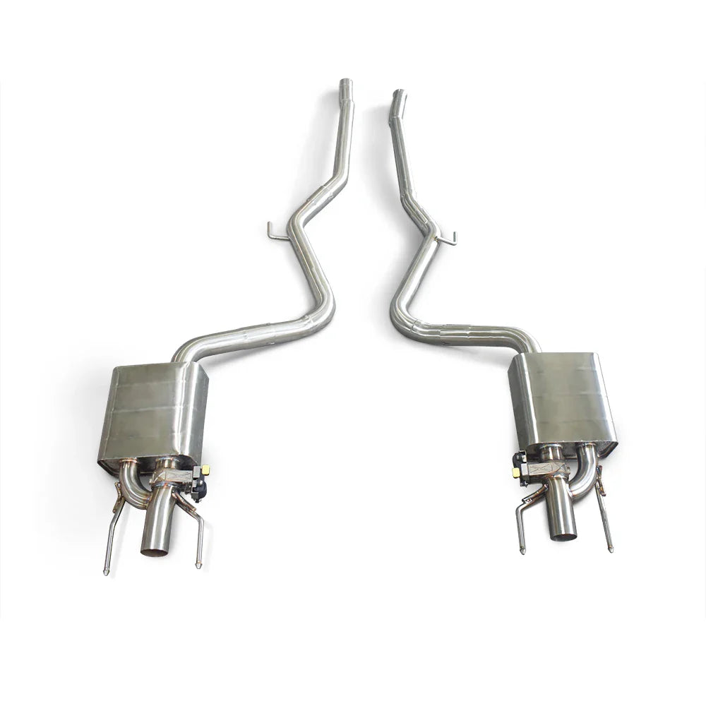 SS304 Valved Cat Back Exhaust System - Mercedes Benz S350 W221 3.5 2005-2012.