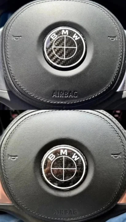 BMW Carbon Fiber roundel Emblem Cover - BMW.