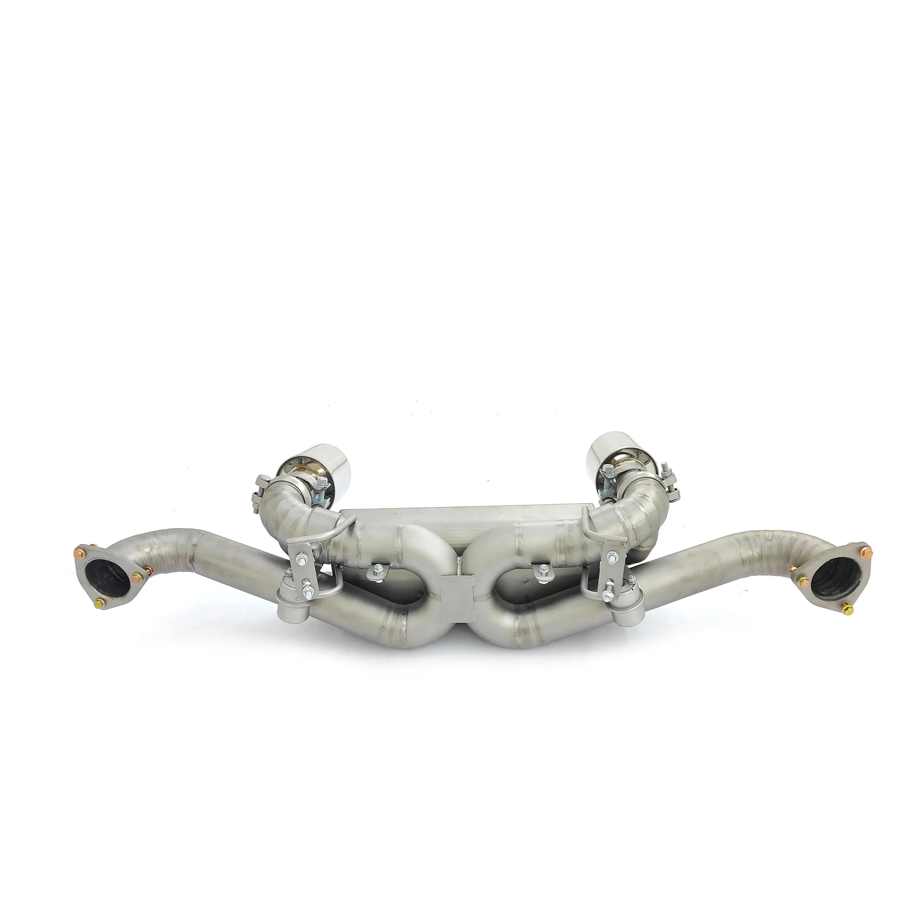 Titanium Valved Muffler Axle Back Exhaust System  - Porsche Cayman 718 GT4 RS 4.0L.