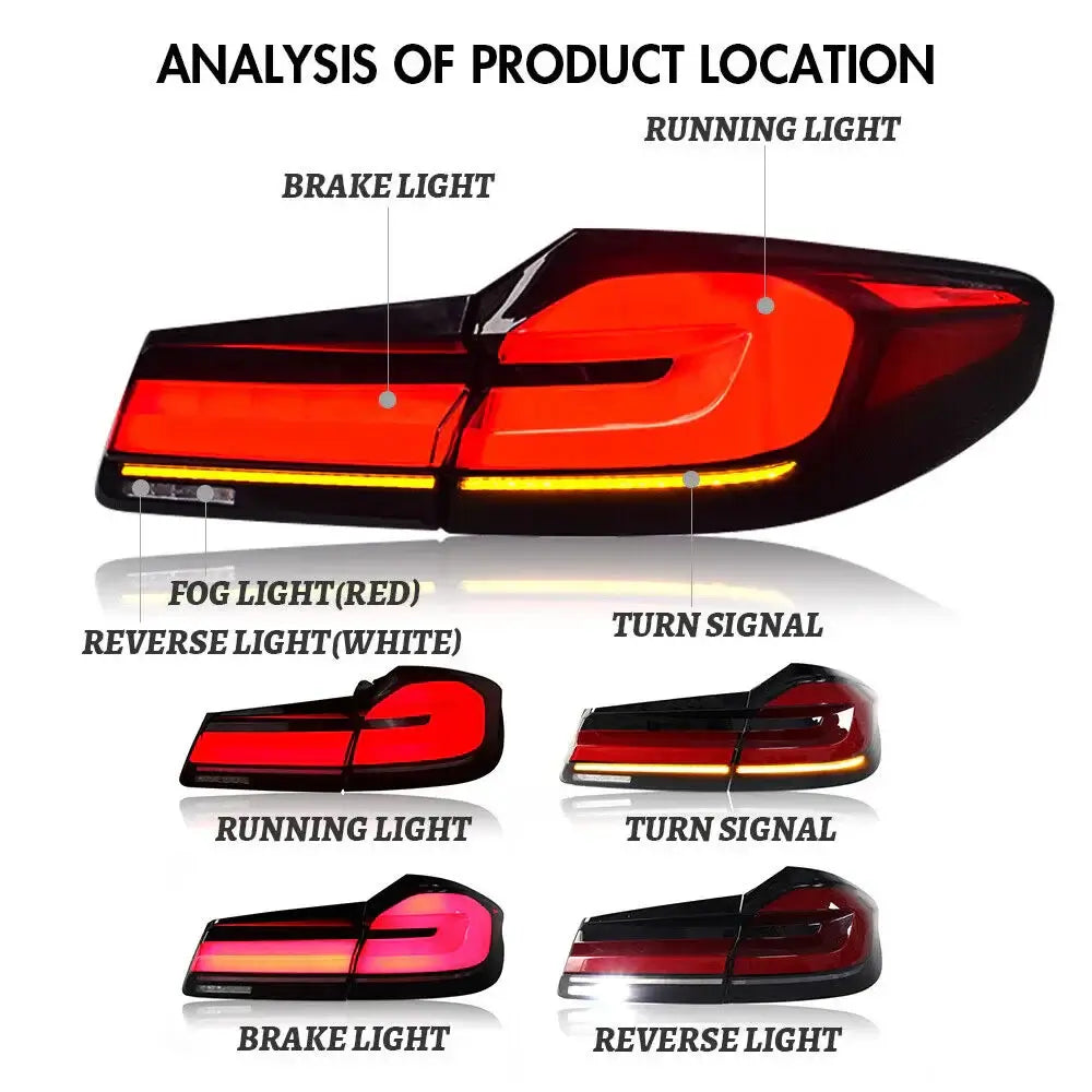 LCI OLED Rear Taillights - BMW F90 M5 & G30 5 Series.