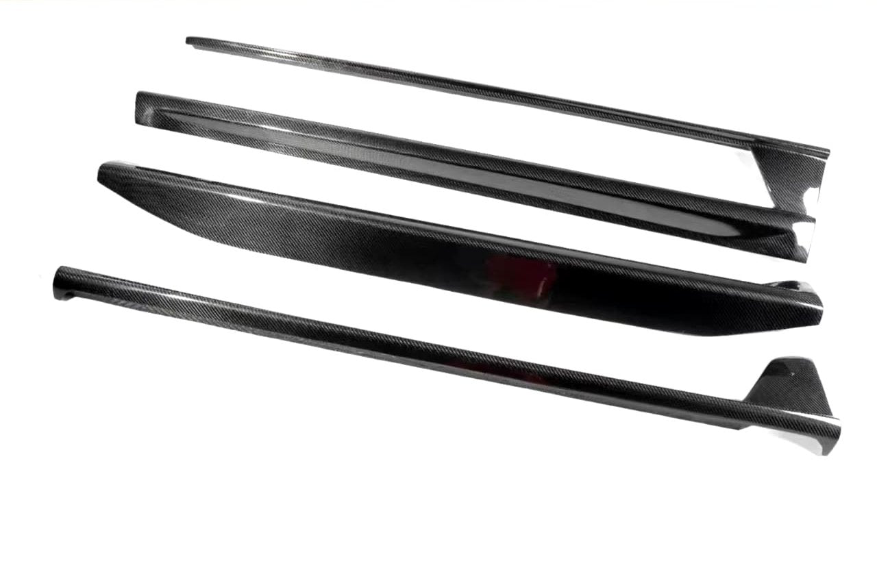 Carbon Fiber Winglet Side Skirt Extensions - Porsche 992 Carrera.