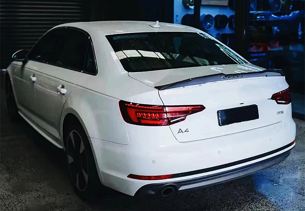 PSM Style Carbon Fiber trunk Spoiler - Audi  17-2024 AUDI A4 S4 B9/B9.5.
