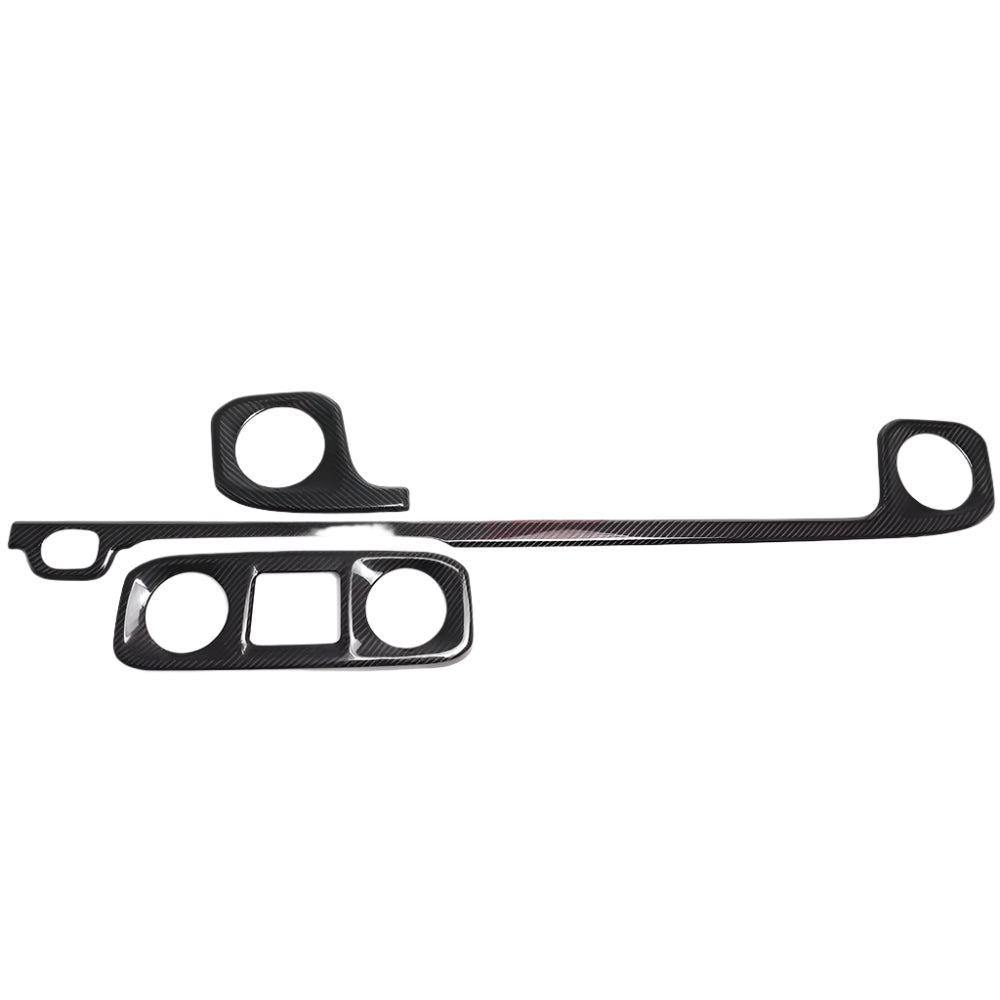 Carbon Fiber Car Interior Center Dashboard Panel / Air Vent Strip Cover Trim - Mercedes Benz G wagon Class W464 2019-2023.