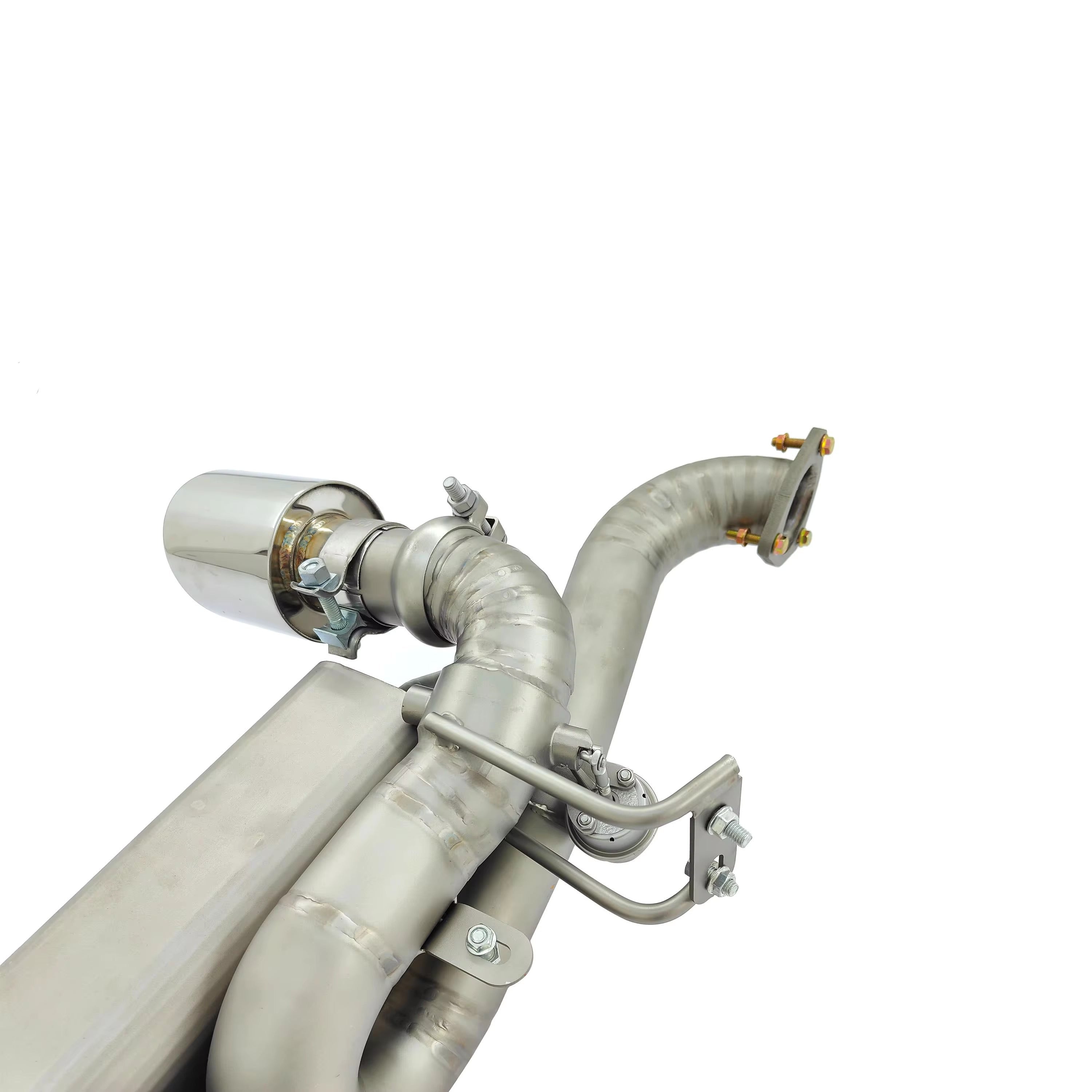 Titanium Valved Muffler Axle Back Exhaust System  - Porsche Cayman 718 GT4 RS 4.0L.