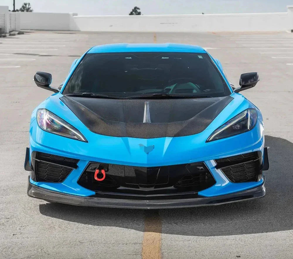 V2 VentedCarbon Fiber Hood - Corvette C8.