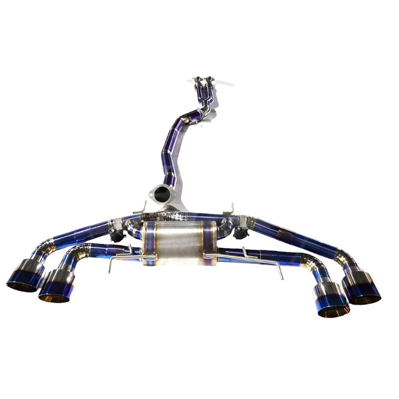 V2 Titanium Full Valved Sport Exhaust System - Nissan R35 GTR.