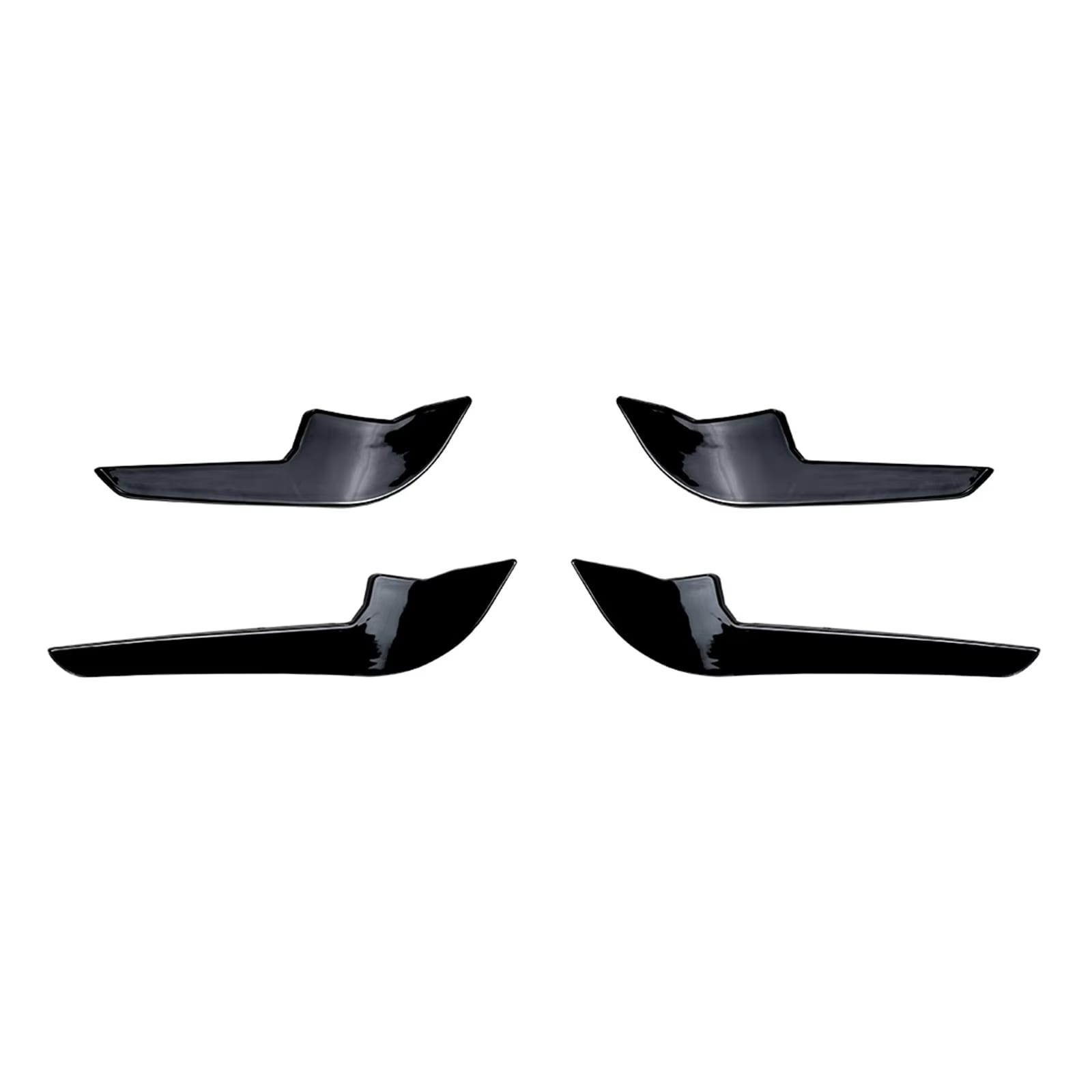 Gloss Black Aerodynamic Front Canard - Audi RS3 8Y 2021-2024 Sedan.