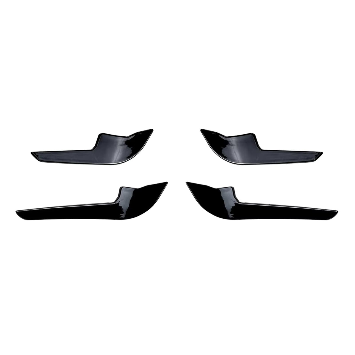 Gloss Black Aerodynamic Front Canard - Audi RS3 8Y 2021-2024 Sedan.
