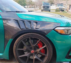 Carbon Fiber Vented Fenders Replacement Set - Honda Civic Type R FL5.