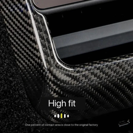 Carbon Fiber Rear Air Outlet Protection Cover - Tesla New Model 3 HighLand.