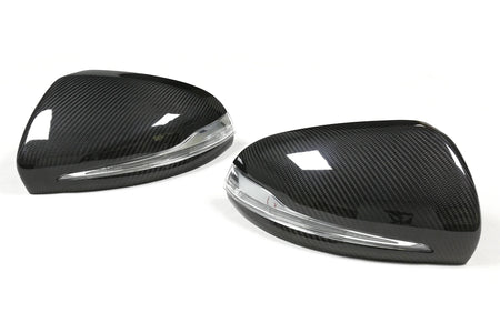 Carbon Fiber Wing Mirror Caps (Replacement) - Mercedes Benz W205 W213 W238 W222 W253 GLC W257 GLC AMG GT50 GT63.