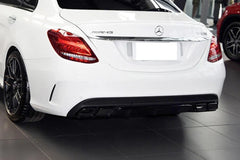 Square Mouth AMG Exhaust Pipe Tip -  Mercedes C-Class W205.