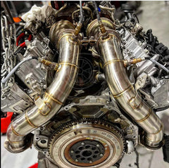 S63 High Flow Catless Exhaust Downpipe - BMW F10 M5 / F13 M6.
